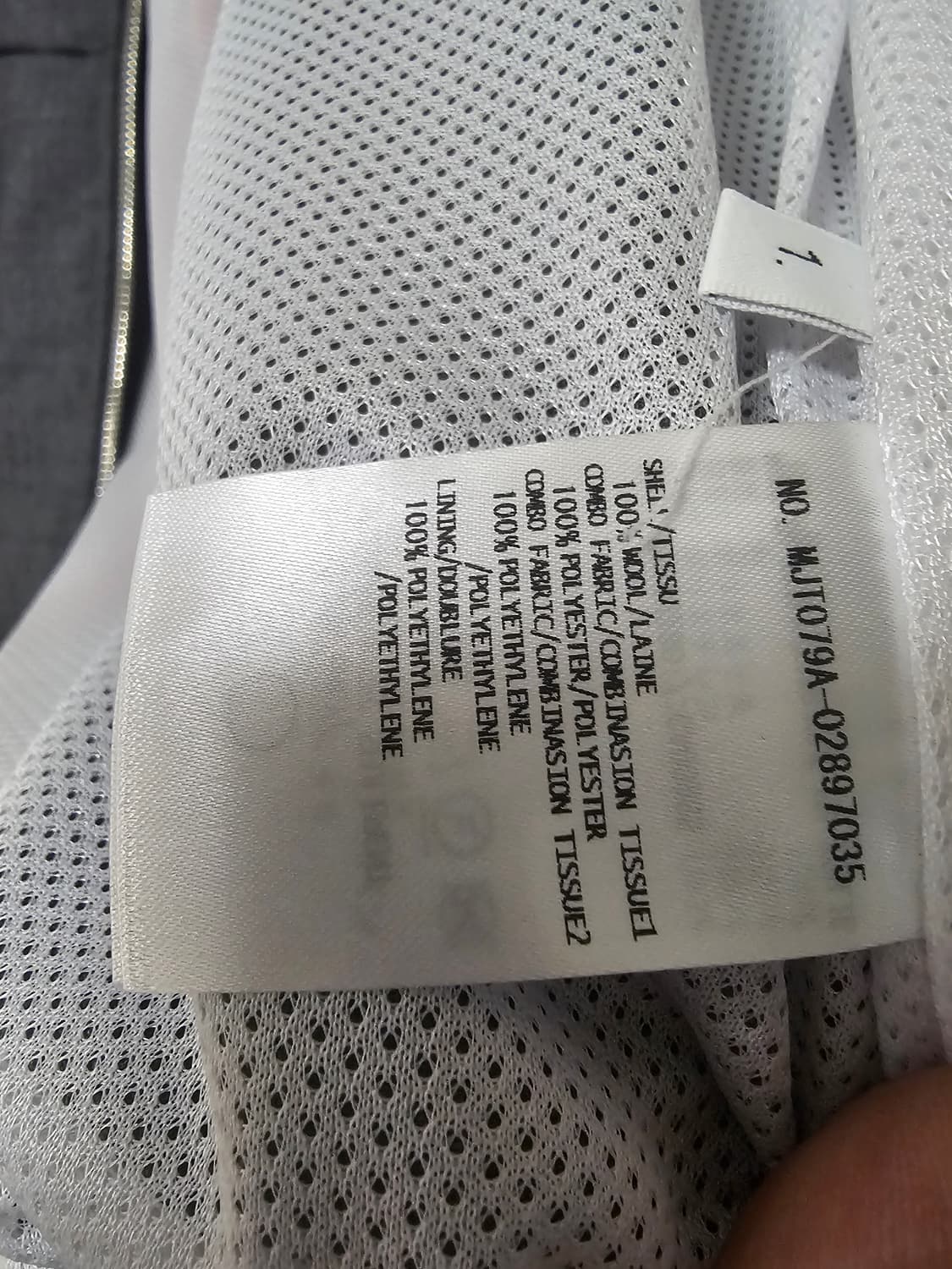 톰브라운 빅 백삼선 울 블루종 점퍼(1/95~100/새상품급) 상품이미지8