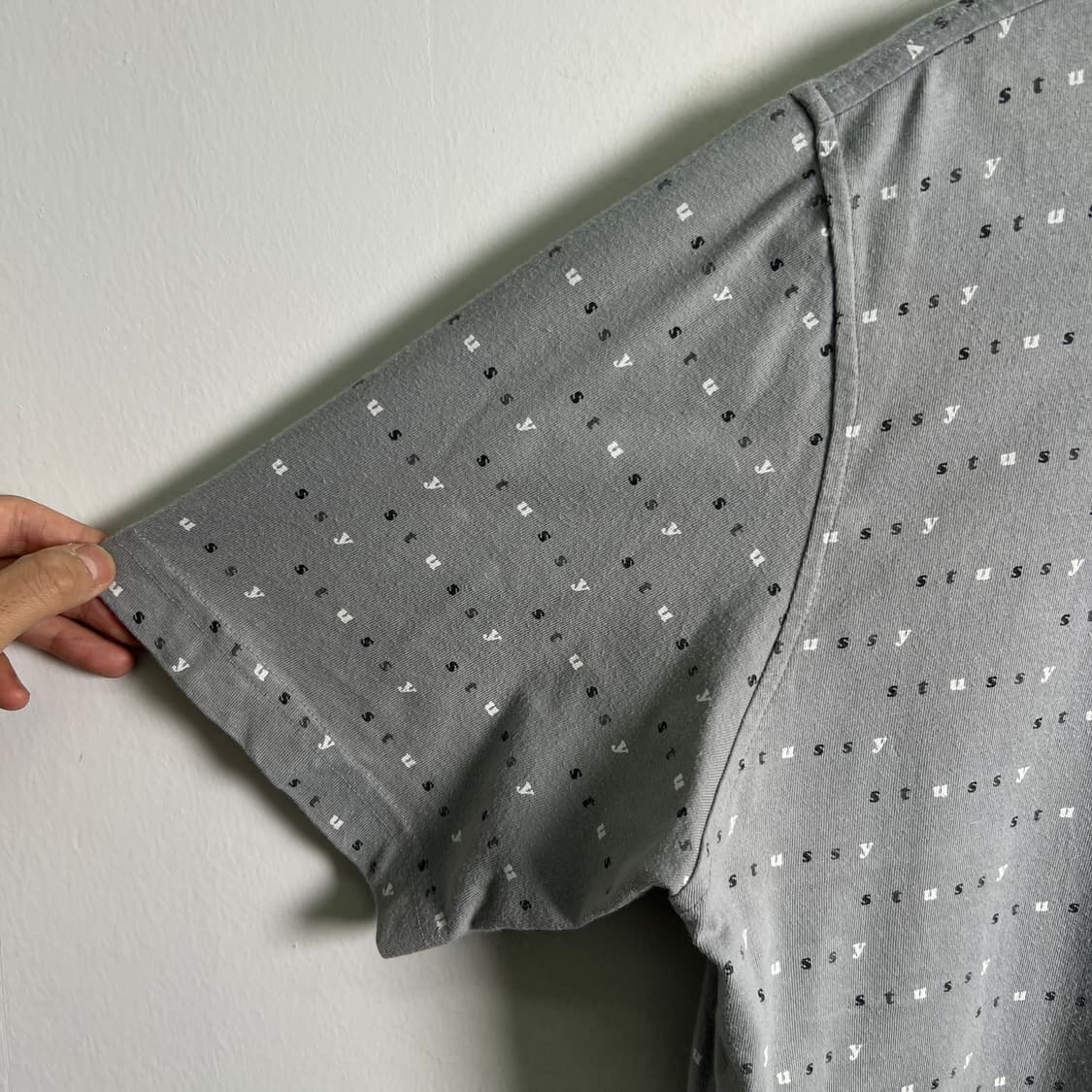 stussy 스투시 빈티지 그레이 반팔 폴로 셔츠 M 상품이미지7