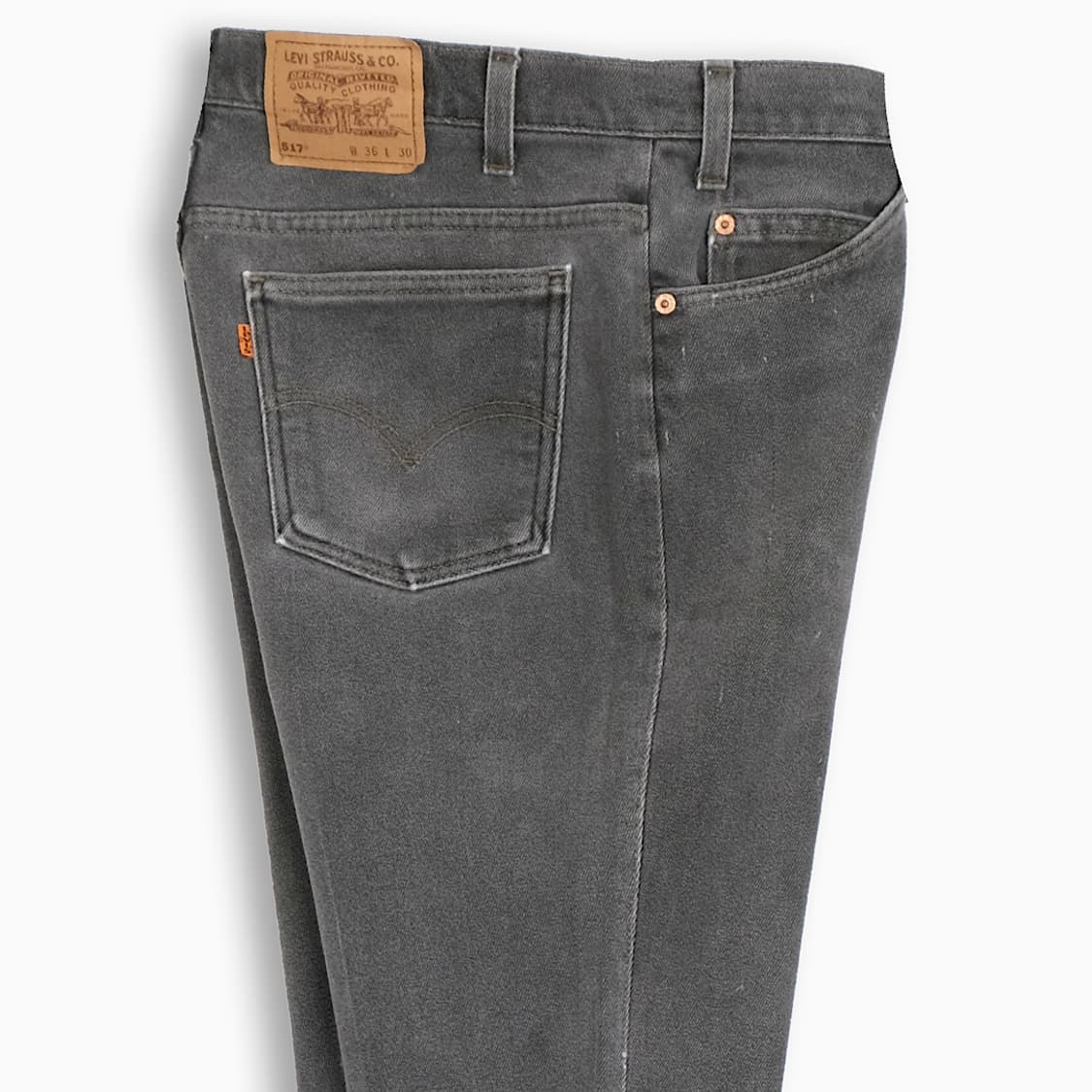 리바이스 517 오렌지탭 흑청 90s USA 35인치 OR51736224 상품이미지5