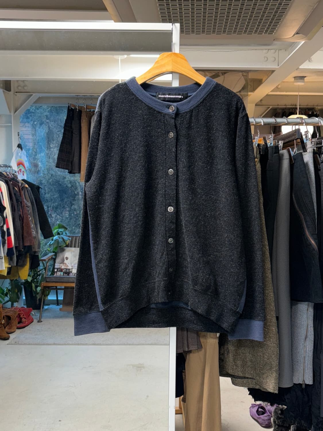 메르시보꾸 믹스 가디건 상품이미지1
