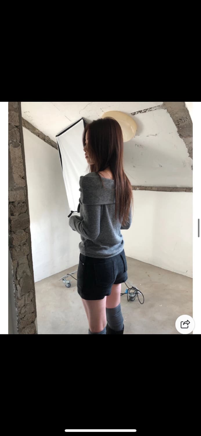 새상품 오프숄더 니트 티셔츠 상품이미지5