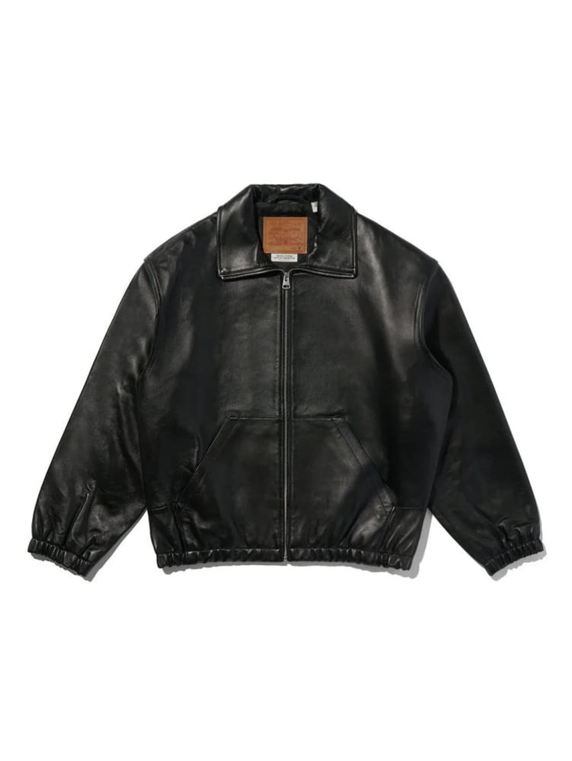 Levis PremiumBlack leather sports jacket 상품이미지1