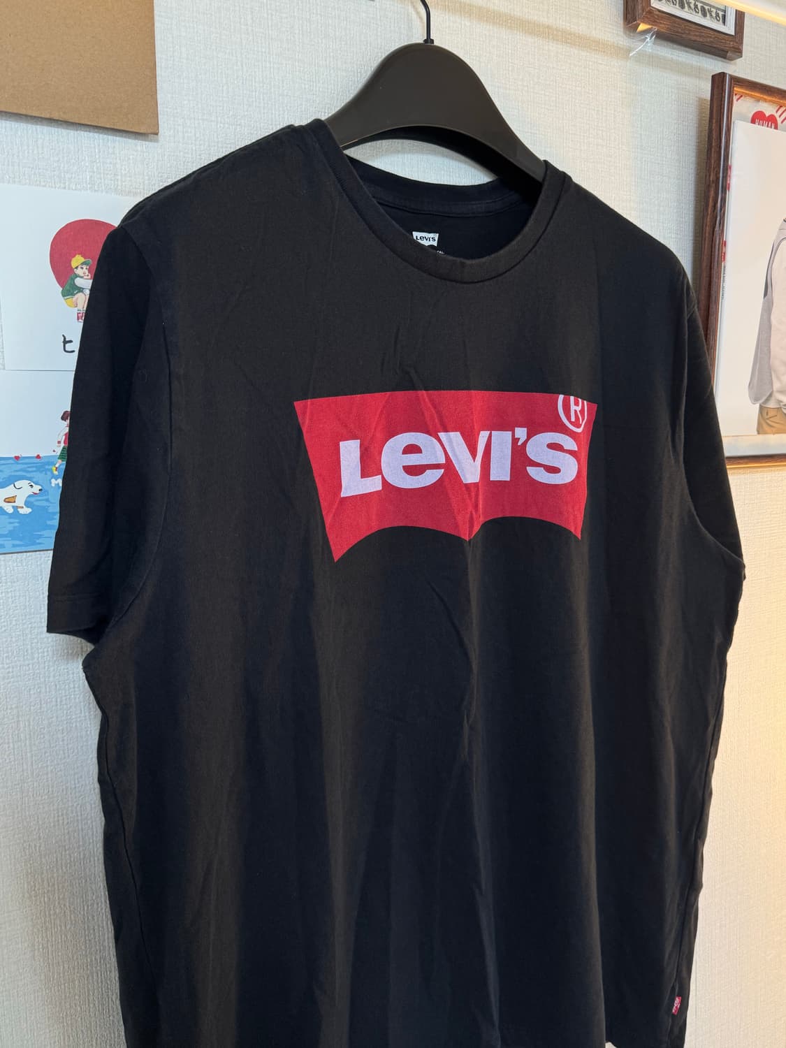 [XL]리바이스 베트윙 로고 반팔티 블랙 상품이미지2