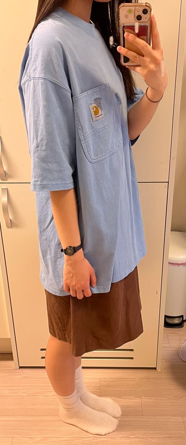 칼하트 블루 포켓 반팔티 상품이미지9