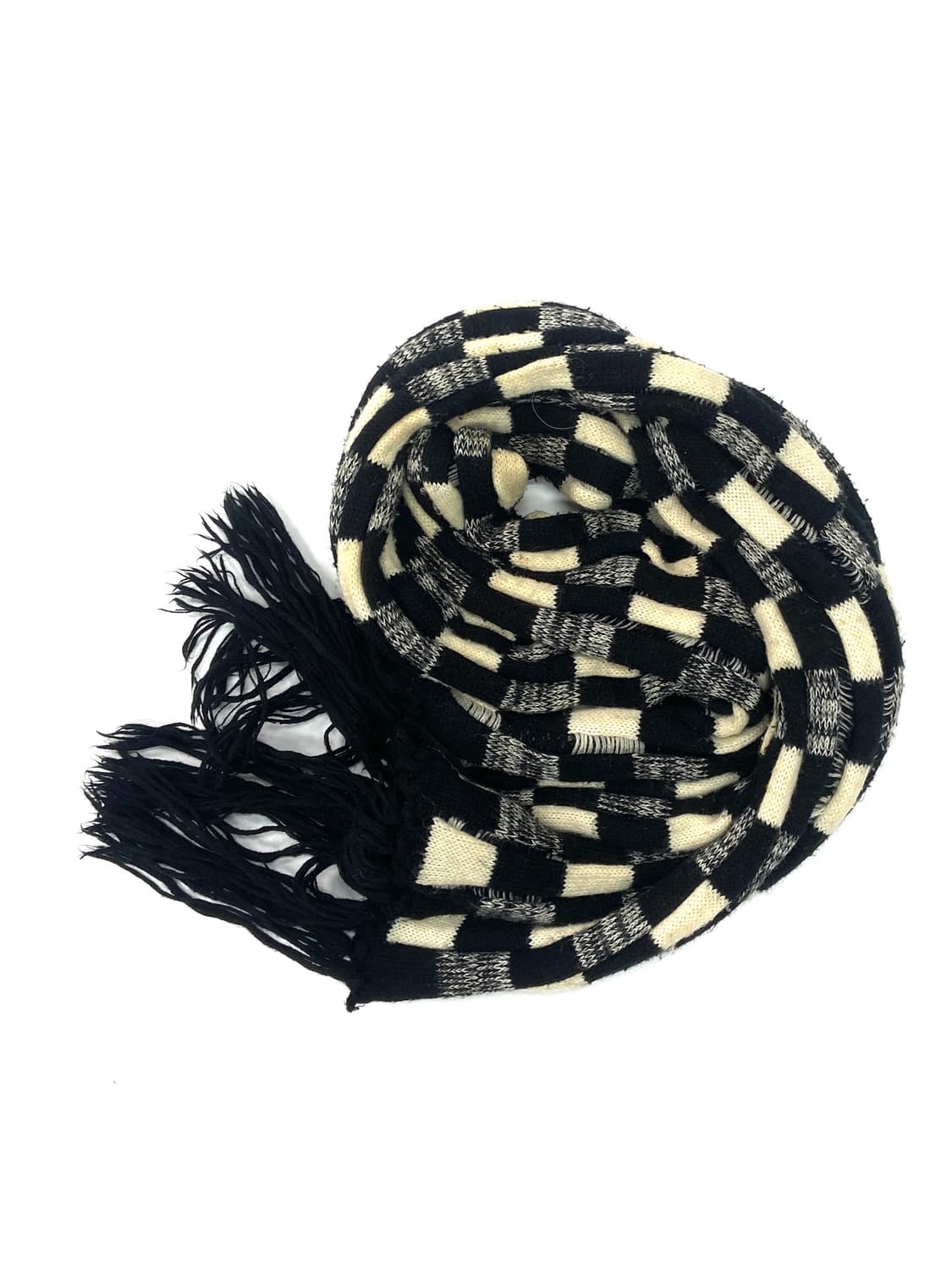 Black Checkered Soft Muffler 상품이미지2