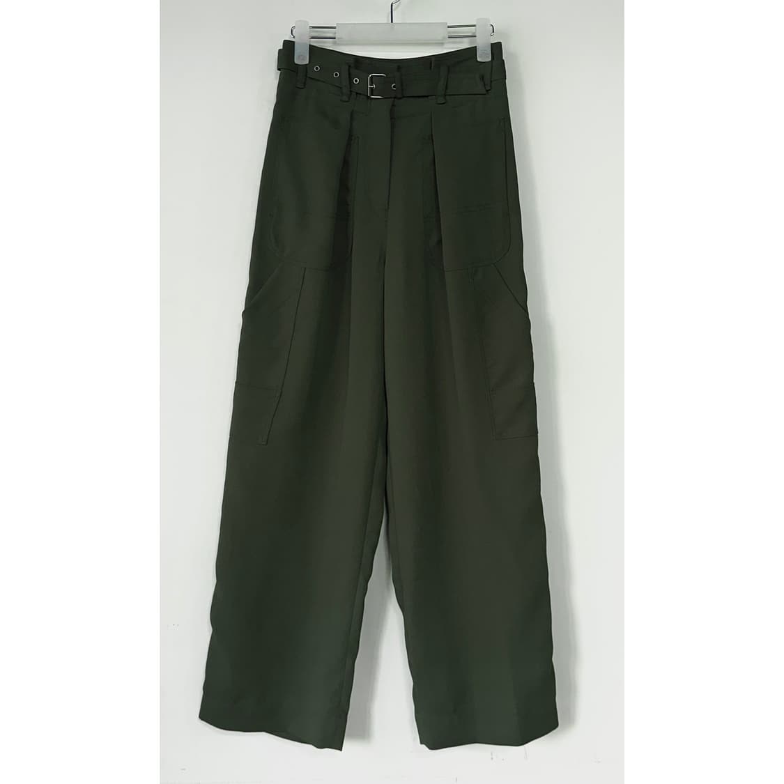 시스템 SYSTEM 벨티드 핀턱 팬츠 상품이미지1