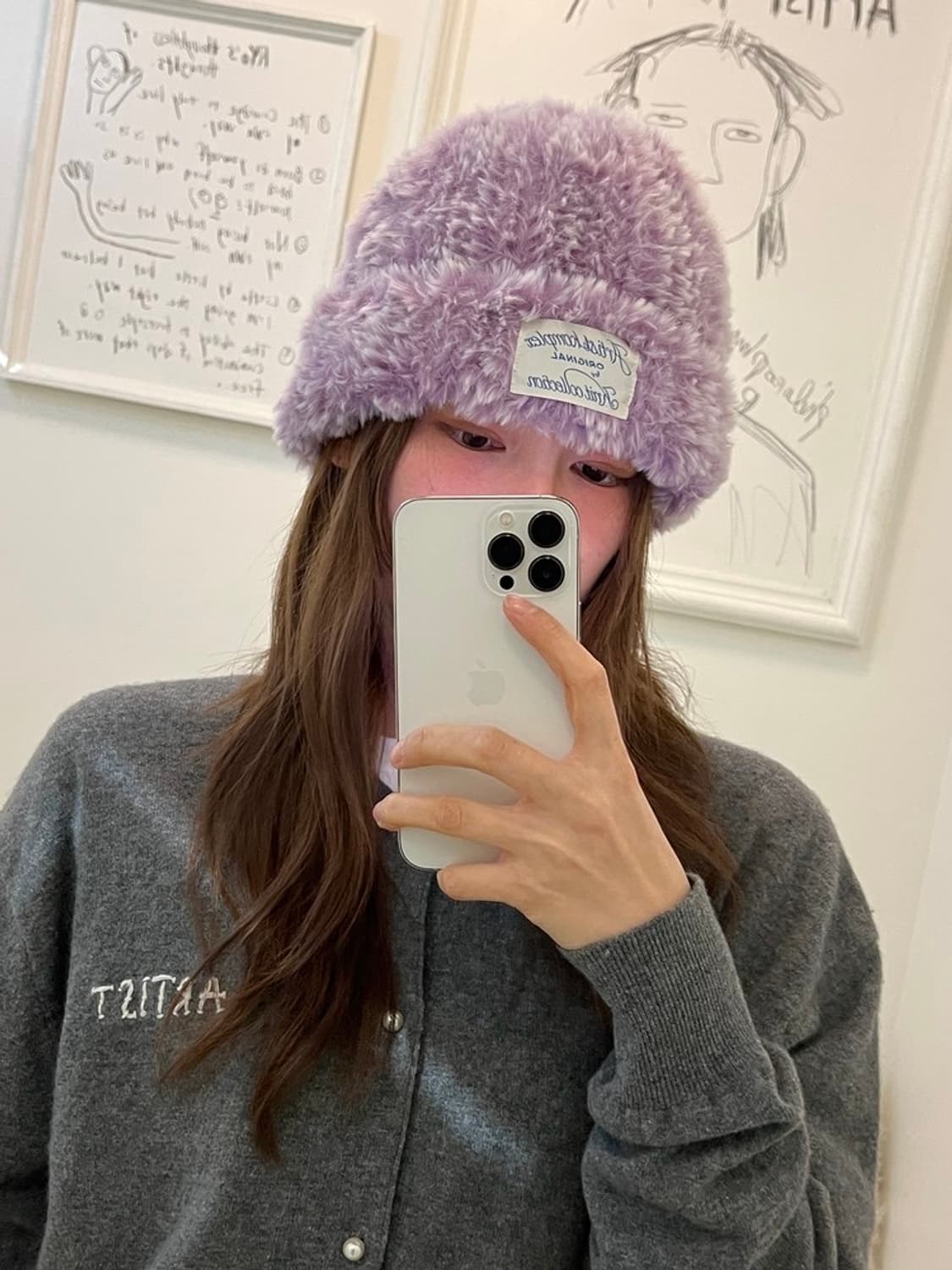 아티스트컴플렉스 진주 베이직 가디건 상품이미지4