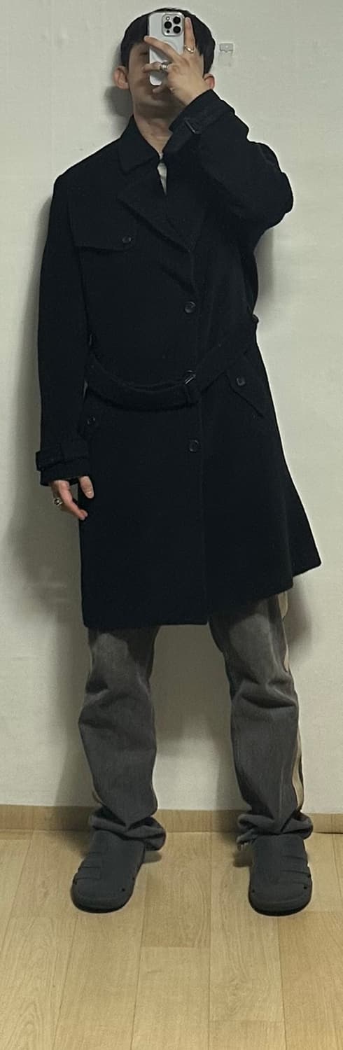솔리드옴므 라마 울 트렌치코트 상품이미지6