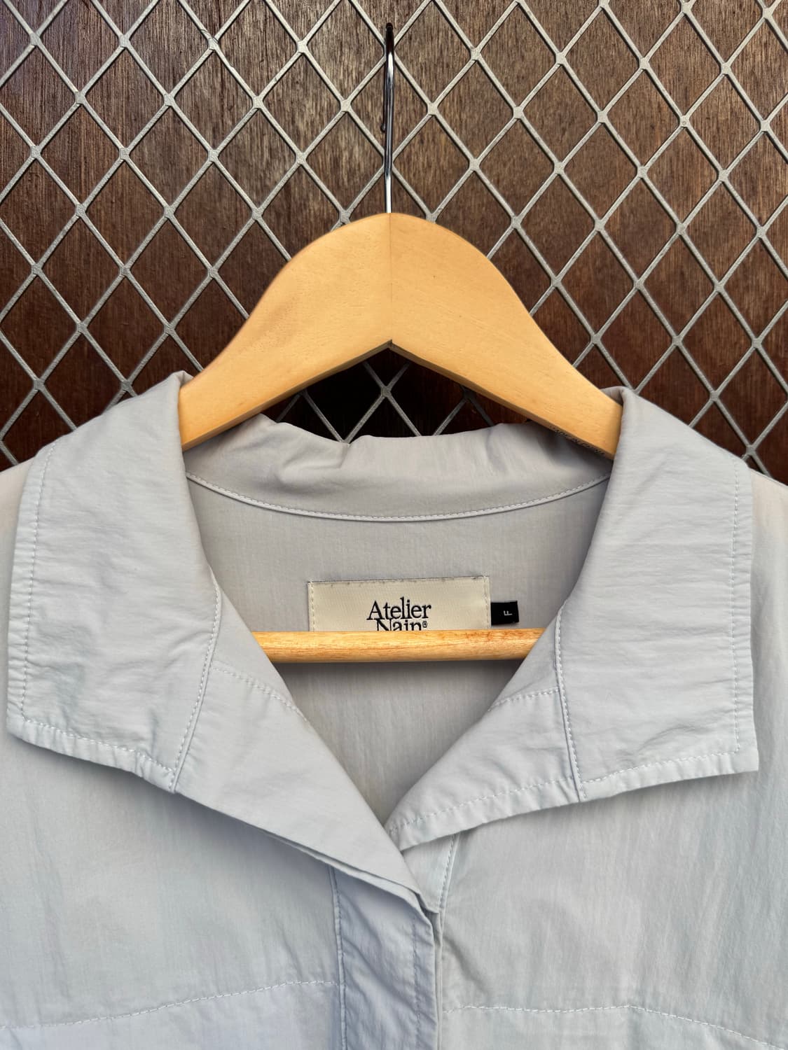 아뜰리에나인 스트링 파스텔블루 크롭 블루종 자켓 블라우스 F 상품이미지4