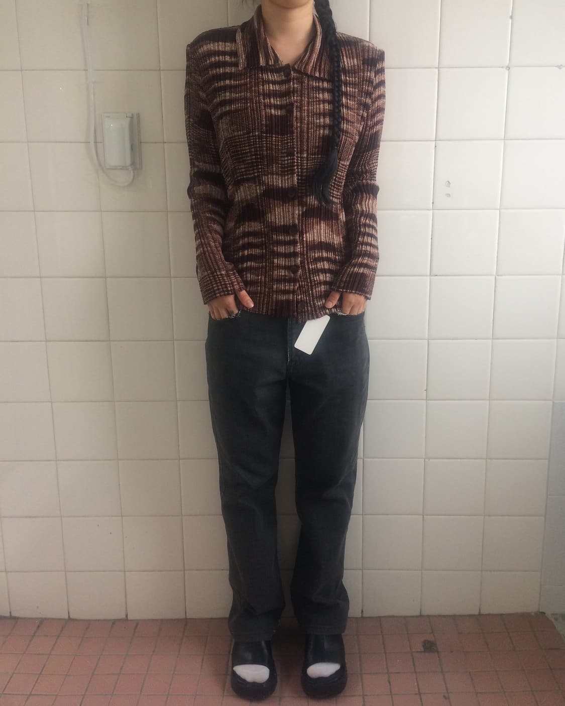Pattern pleats shirt 상품이미지7