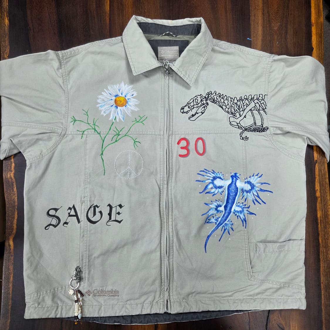 S.O/ 핸드드로잉, 자수 커스텀 자켓 상품이미지3