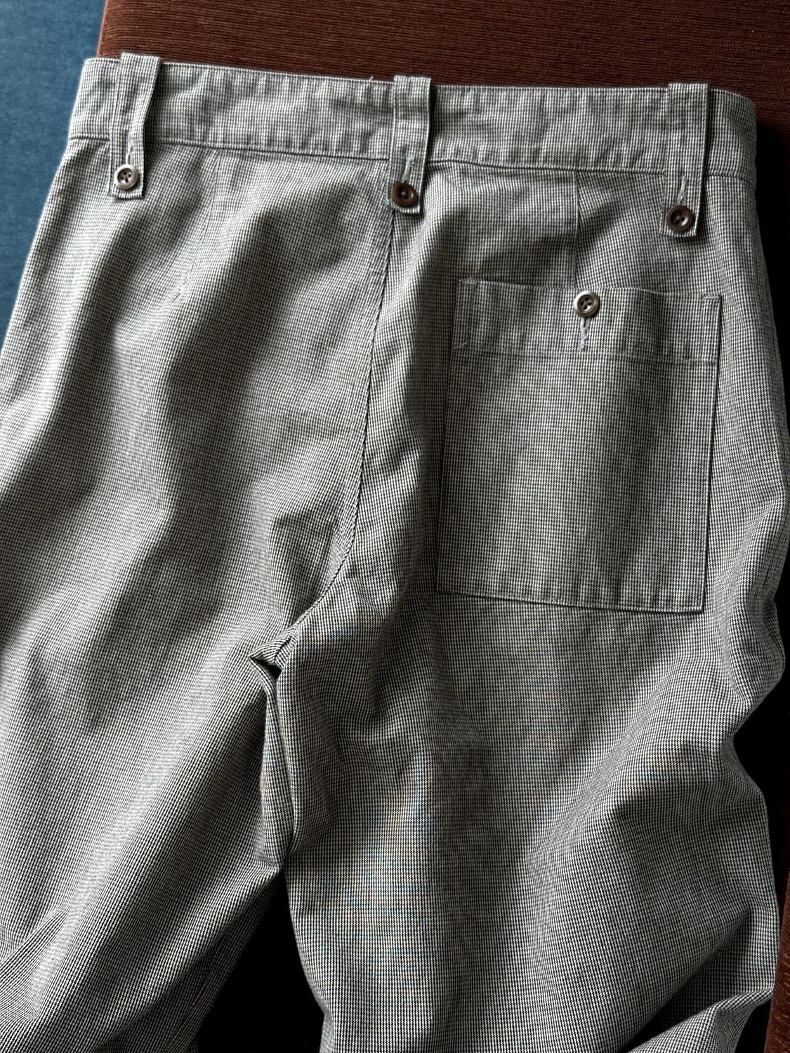 CHEF CHECK COTTON WOOL WIDE PANTS 상품이미지6