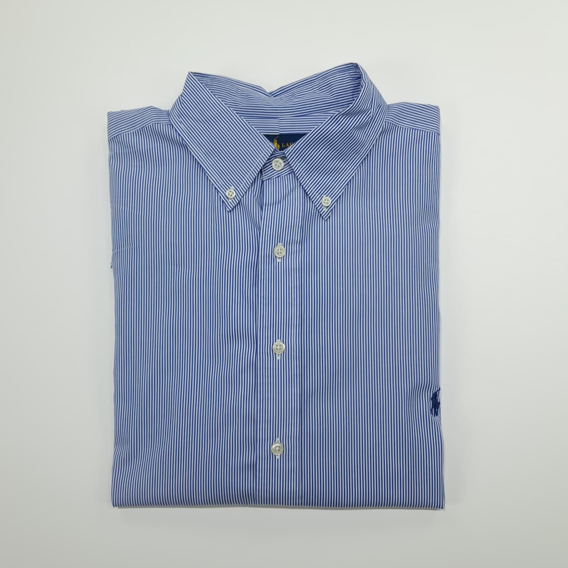 CN834 XLT 폴로 랄프로렌 블루 핀스트라이프 긴팔 셔츠 남방 상품이미지8