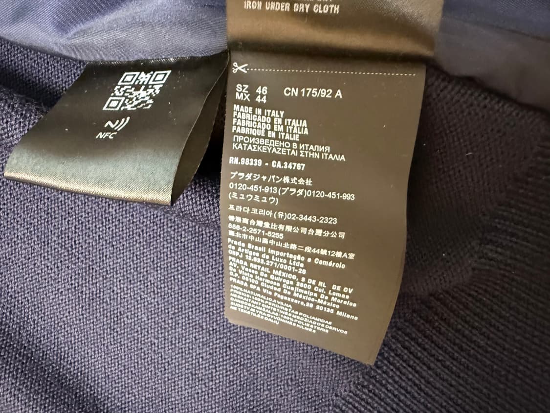 신형 프라다 리나일론 니트 패딩 집업  상품이미지9