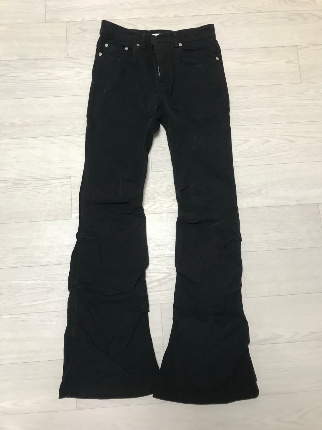 미세키서울 Shirring bootscut pants BLACK   상품이미지3