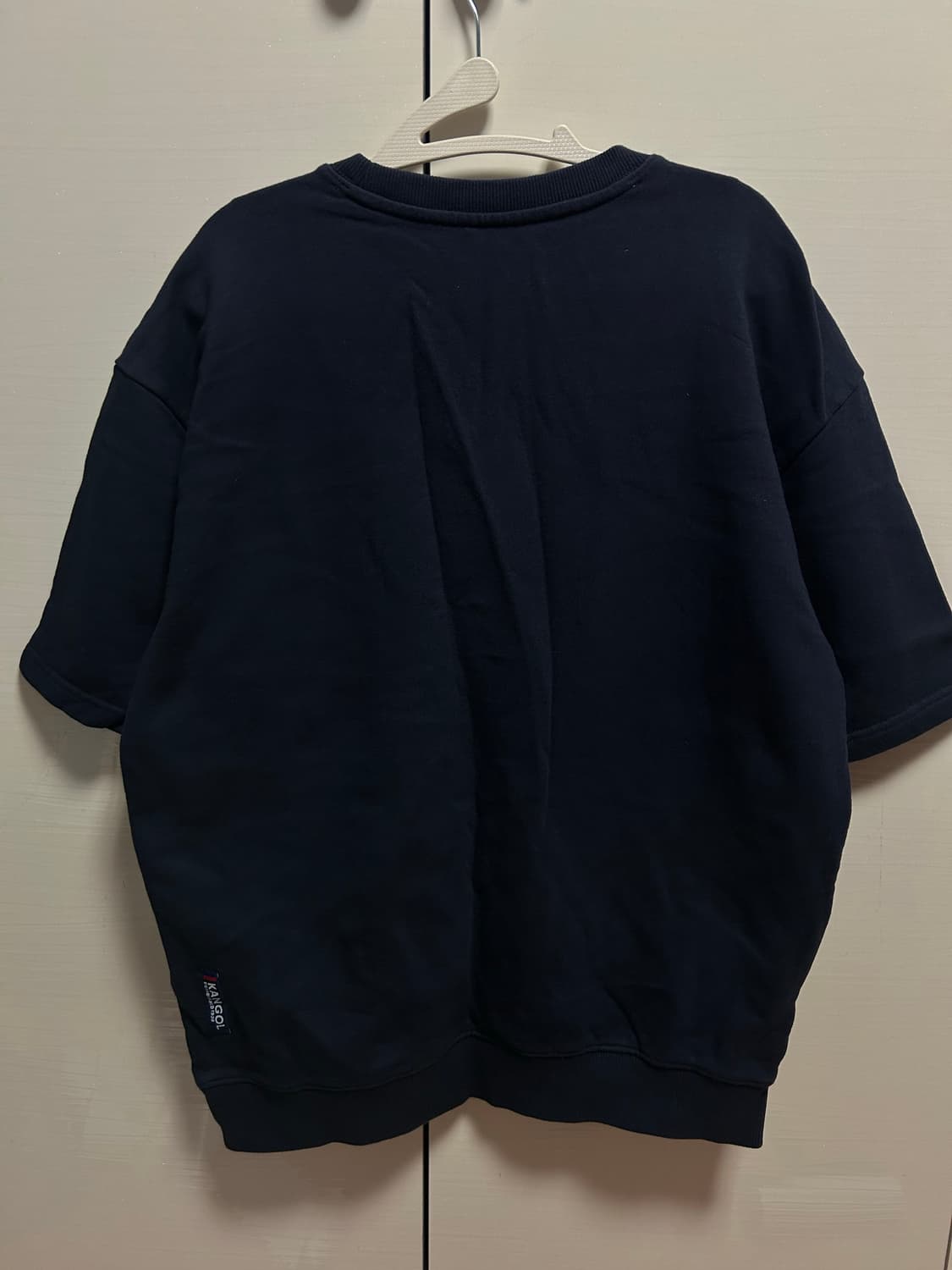 캉골 반팔 맨투맨 네이비 실측 110 상품이미지3