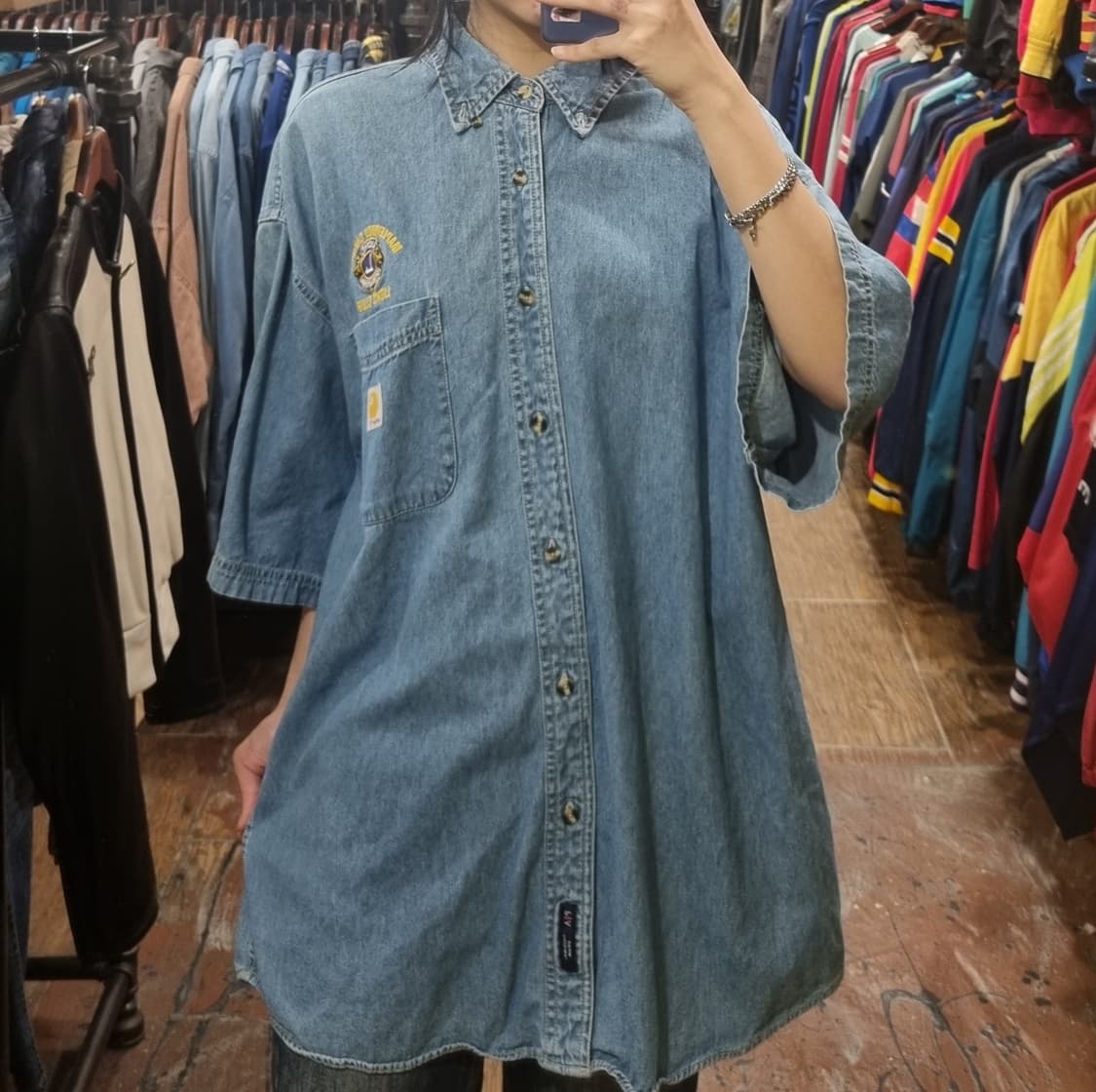 [Hi] 칼하트 데님 반팔 셔츠  상품이미지3