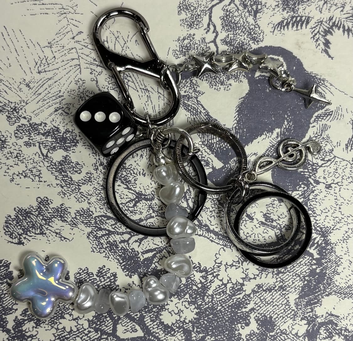 핸드메이드 Black Punk 키링 001 상품이미지8