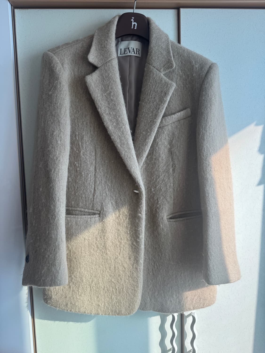 르바 헤어리 알파카 블렌디드 싱글자켓 상품이미지2