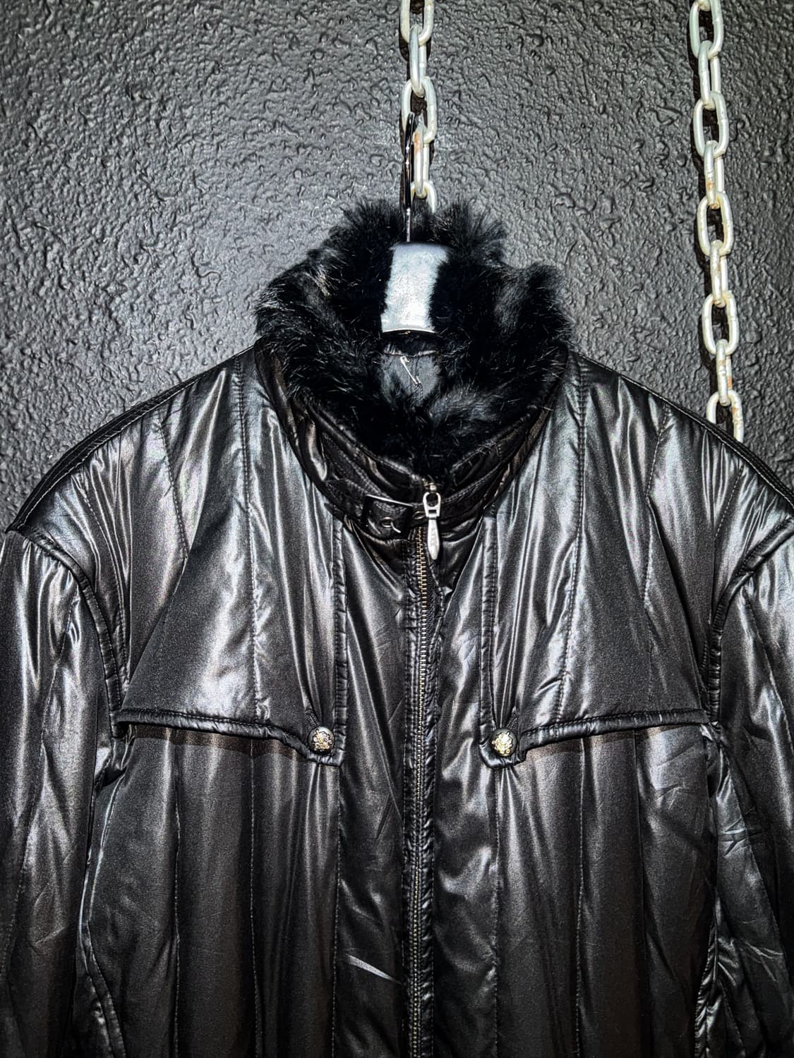 semantic design – Black Quilted Down Jac 상품이미지2