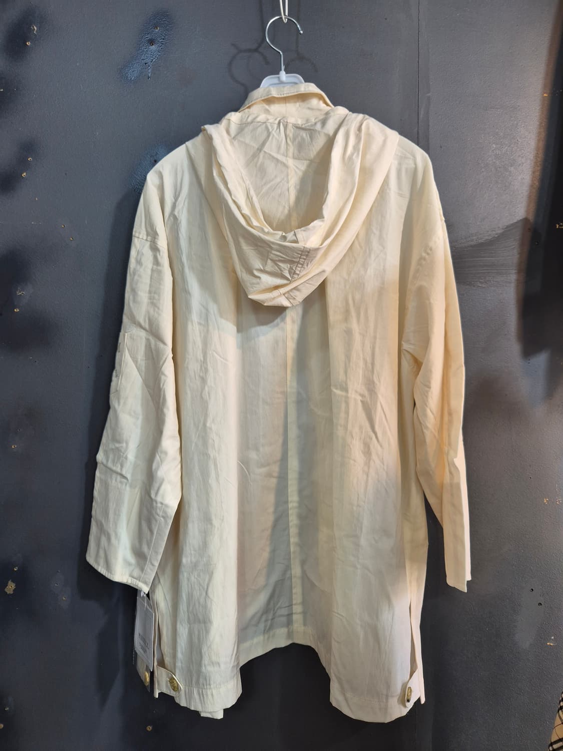 아이보리 M사이즈 셔츠형 자켓 텍달림 새상품 상품이미지2