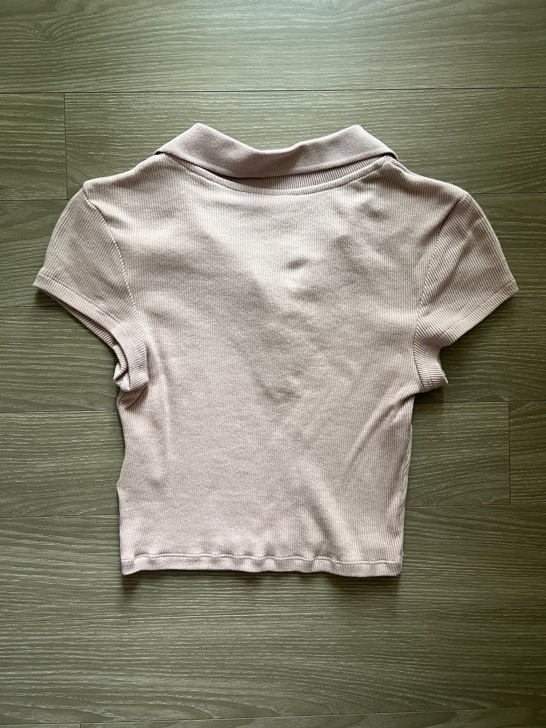 H&M 핑크 크롭 니트탑 티셔츠 상품이미지2