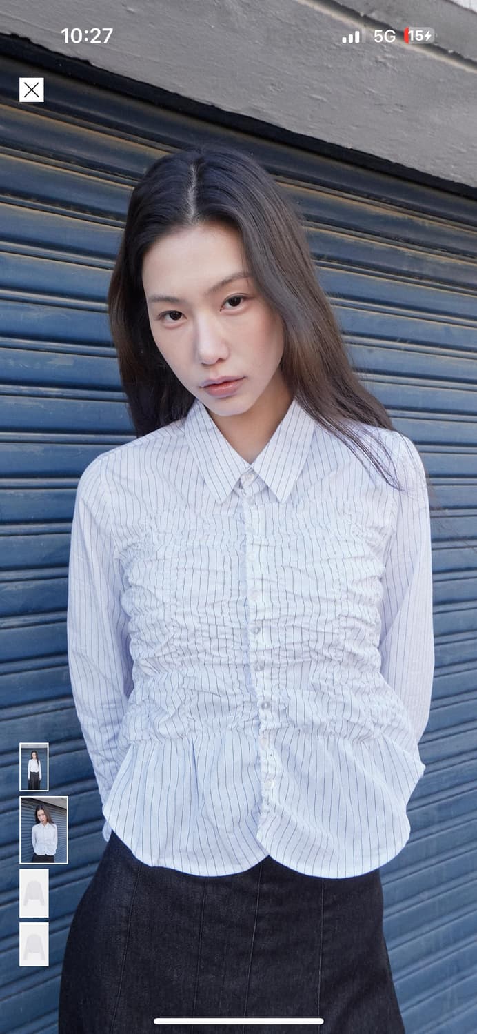 gimaguas 기마구아스st Zara 셔링 셔츠 상품이미지1