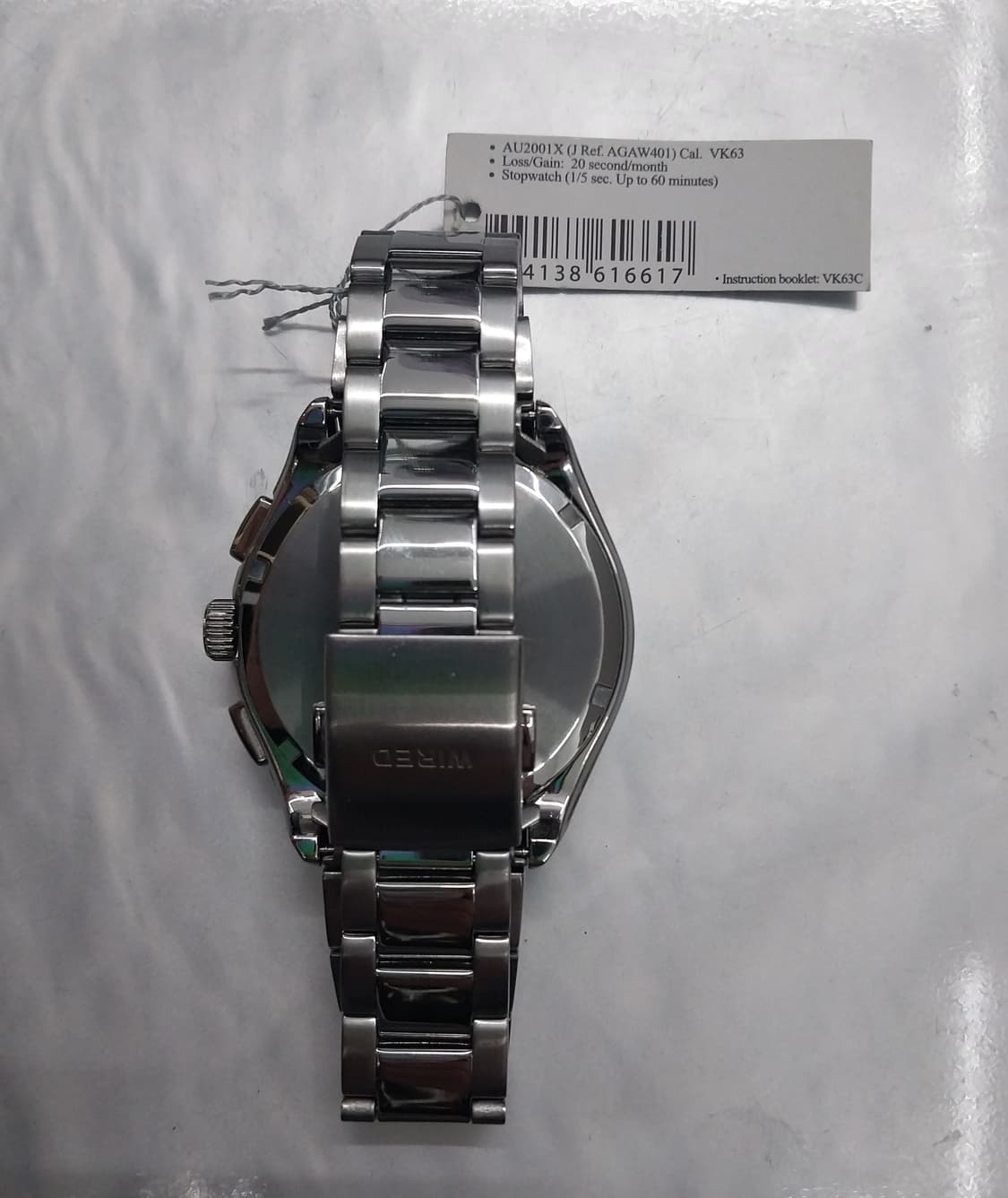 (새상품) seiko 와이어드 크로노그래프 메탈  상품이미지3