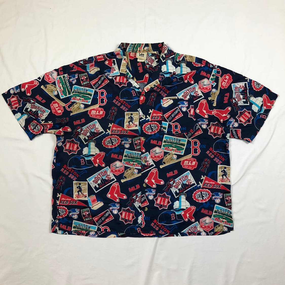 90s reyn spooner mlb 오픈카라 반팔셔츠 상품이미지1