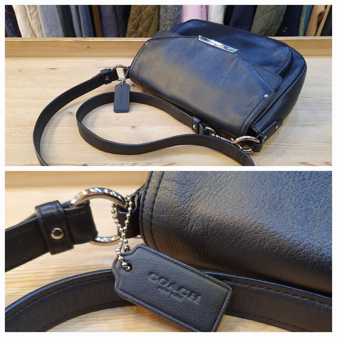 코치 레더 크로스백 상품이미지3