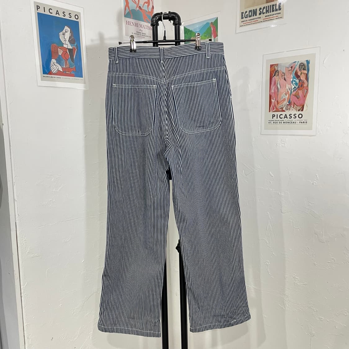 스트라이프 워크 데님 팬츠 상품이미지3