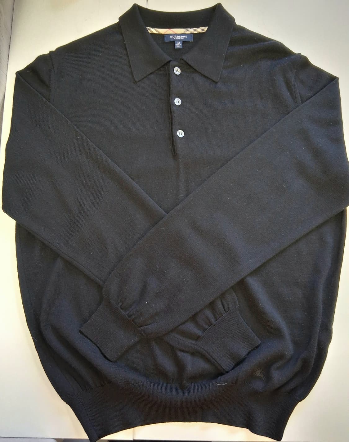 버버리 런던 메리노 울 니트/남 M # 최상급 상품이미지2