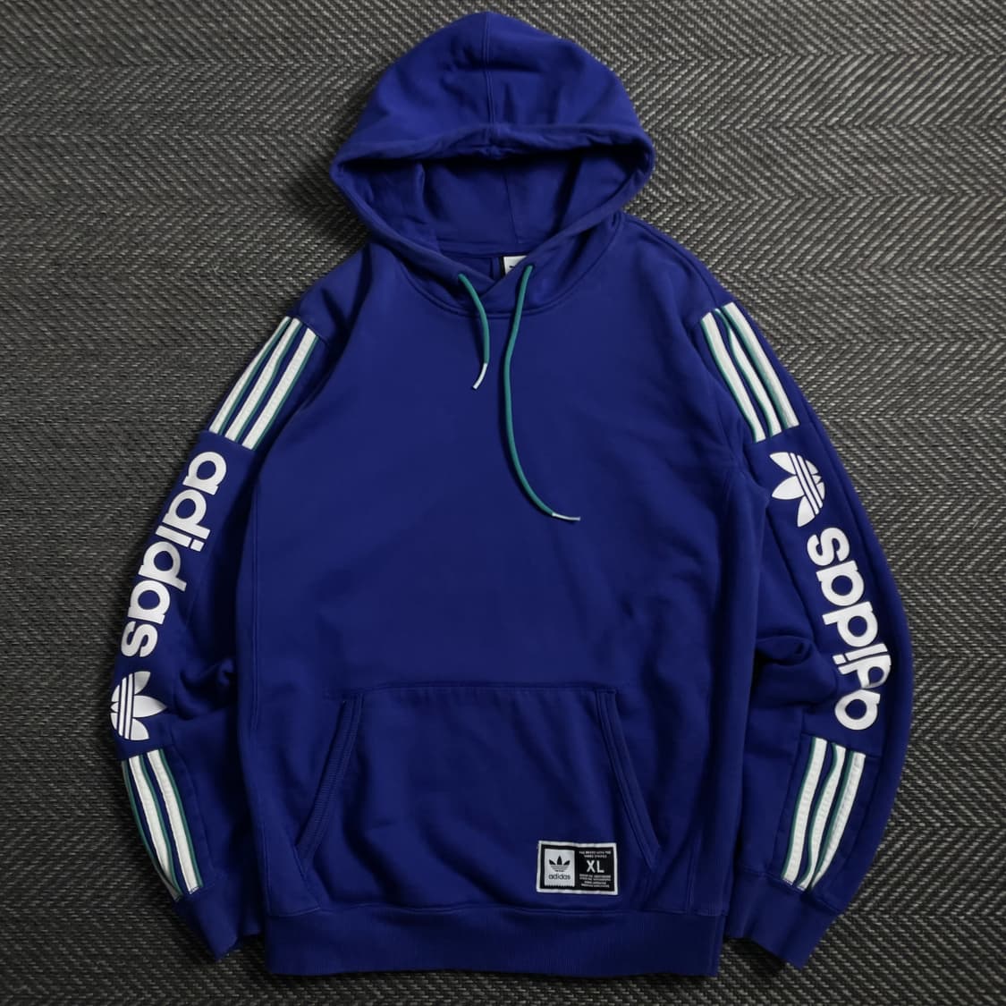 00s 아디다스 올드스쿨 사이드 라인 빅로고 후드 티셔츠y 4423 상품이미지2