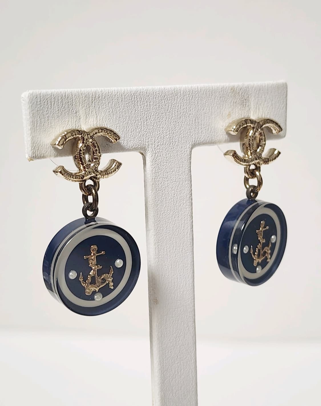 정품 샤넬 CC로고 마린 드롭 귀걸이  상품이미지8