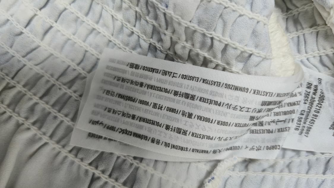 아베크롬비 앤 피치 스모킹 미니 원피스 화이트 블루 플라워 밴딩 상품이미지6