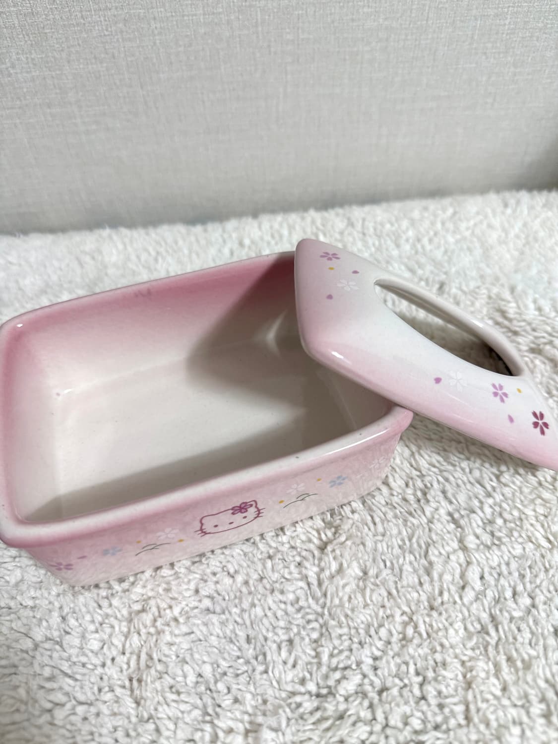 산리오 고전키티 도자기 비누 케이스 보관함 용기 상품이미지2