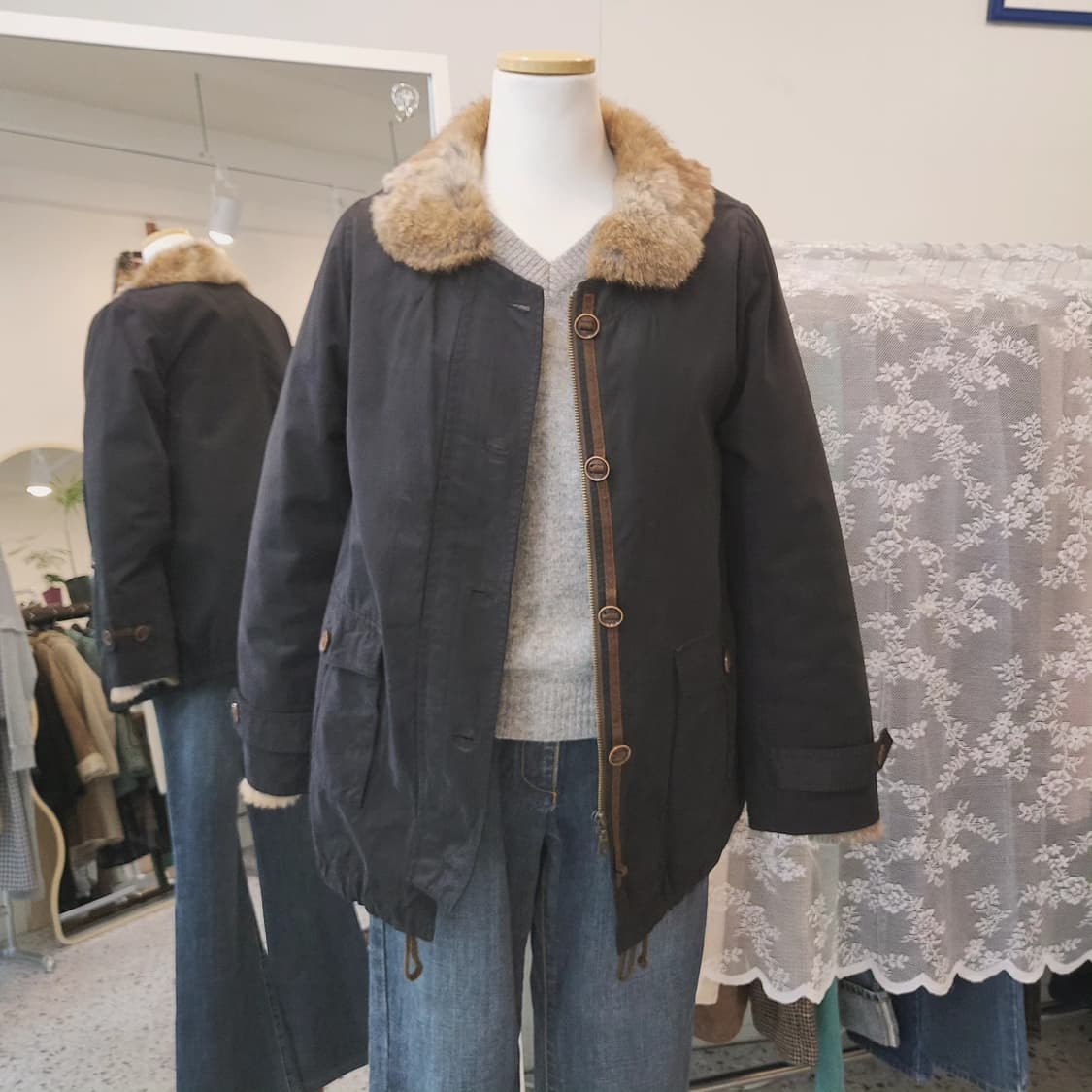 Nombre Impair 래빗퍼 헌팅자켓 여자 S 상품이미지9