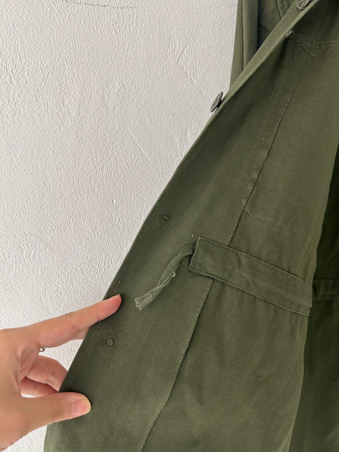 70's Korean Army HBT Fatigue Shirt. 상품이미지7