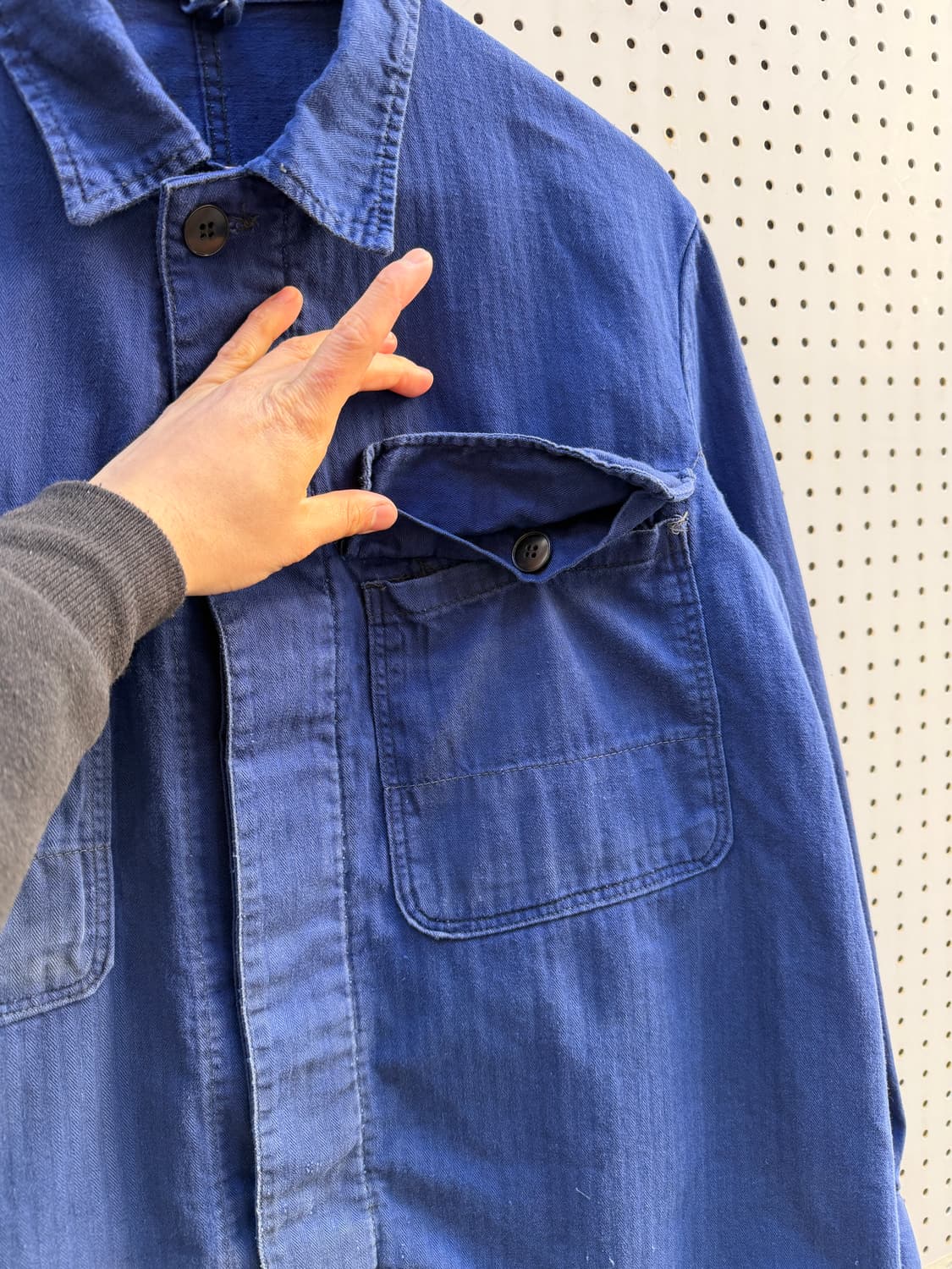 OLD VINTAGE HBT MECHANIC 헤링본 프렌치워크메카닉자켓 상품이미지8