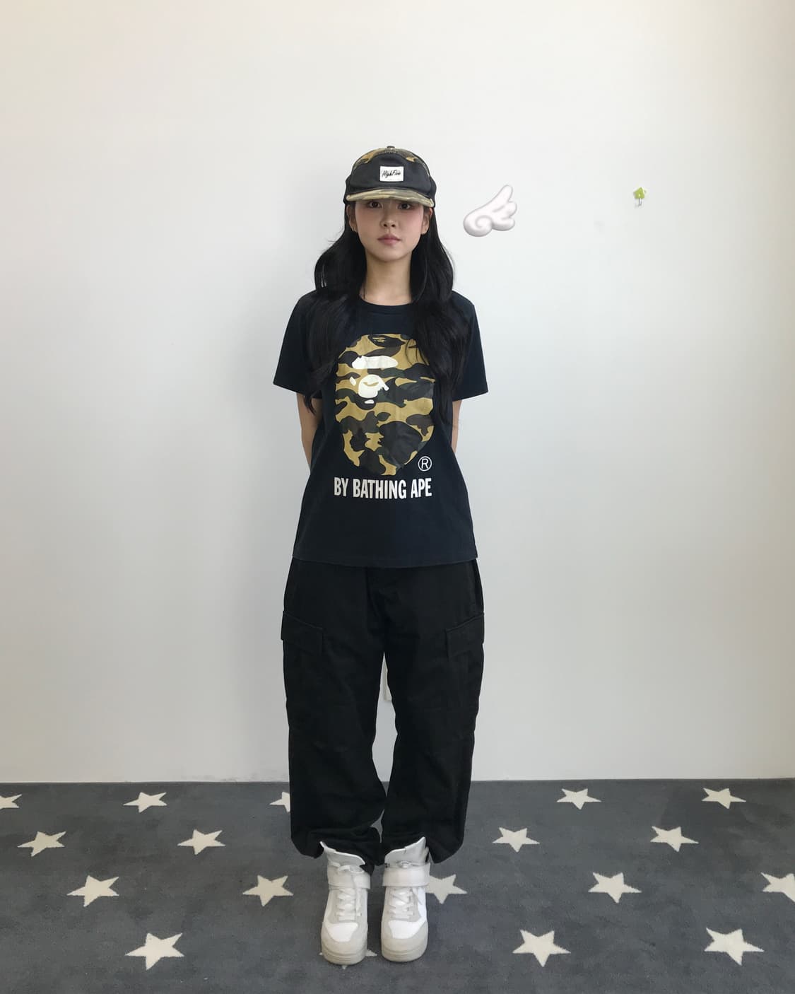 A Bathing Ape Ape Head Camo Tee 상품이미지1