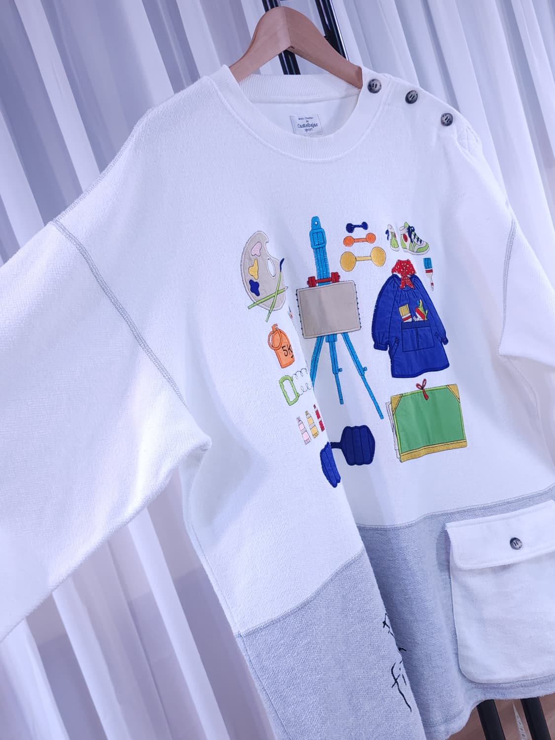 카스텔바작 화이트 테리 티셔츠 상품이미지4