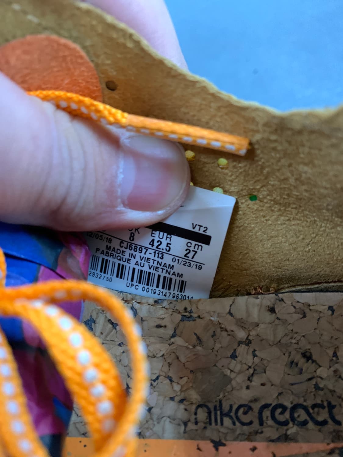 나이키 리액트 엘리먼트 87 오렌지 필 270 상품이미지6