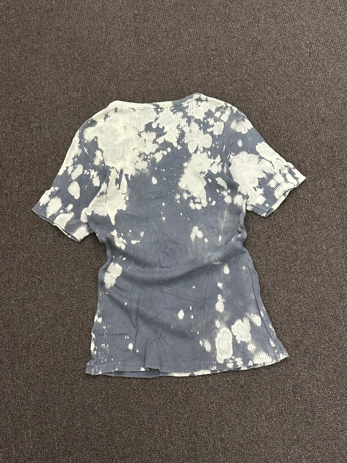 3)Blue Blue vintage 타이다이 패턴 헨리넥 반팔 티셔츠 상품이미지6