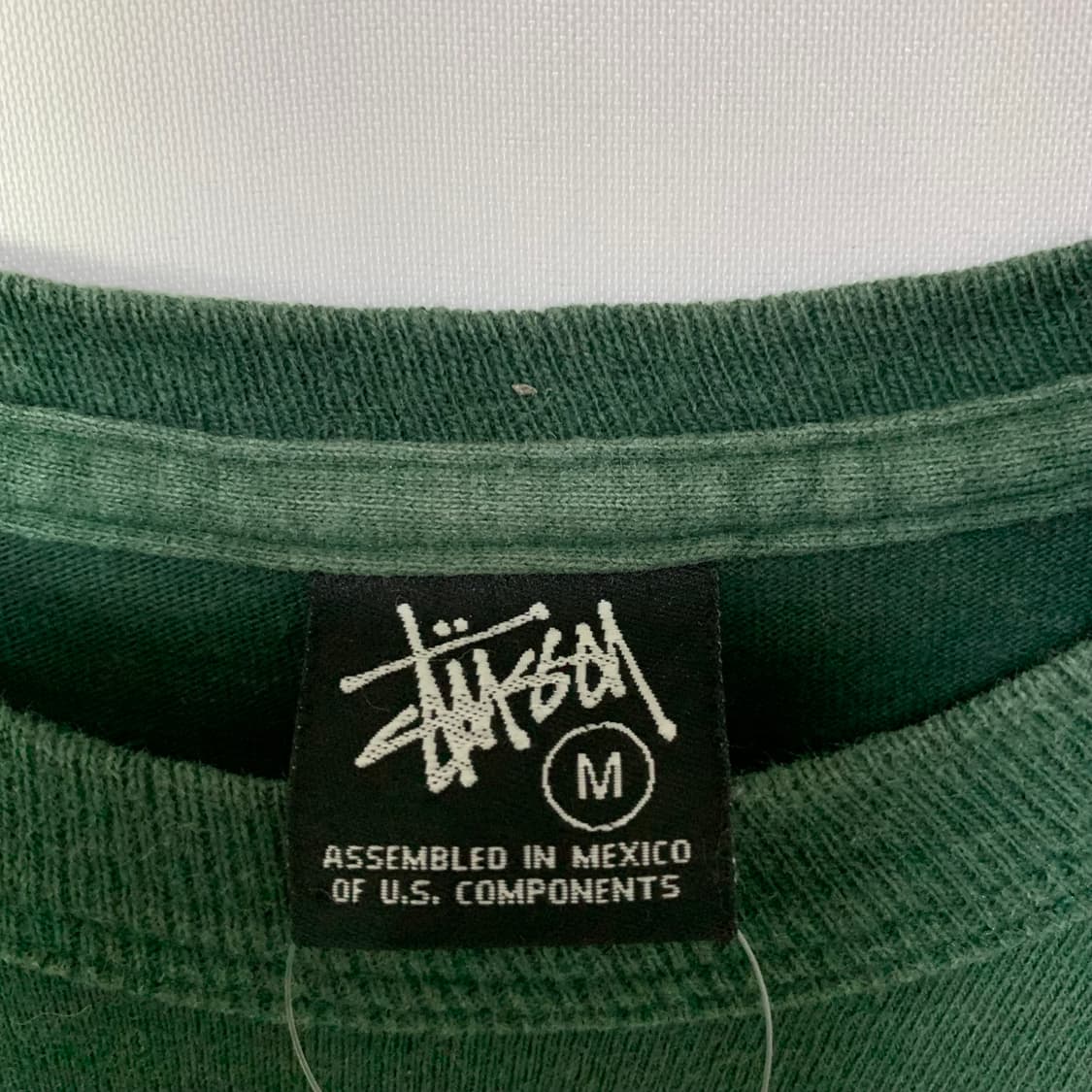 스투시 STUSSY 빈티지 패턴 긴팔 티셔츠 롱슬리브 그린 M 상품이미지9