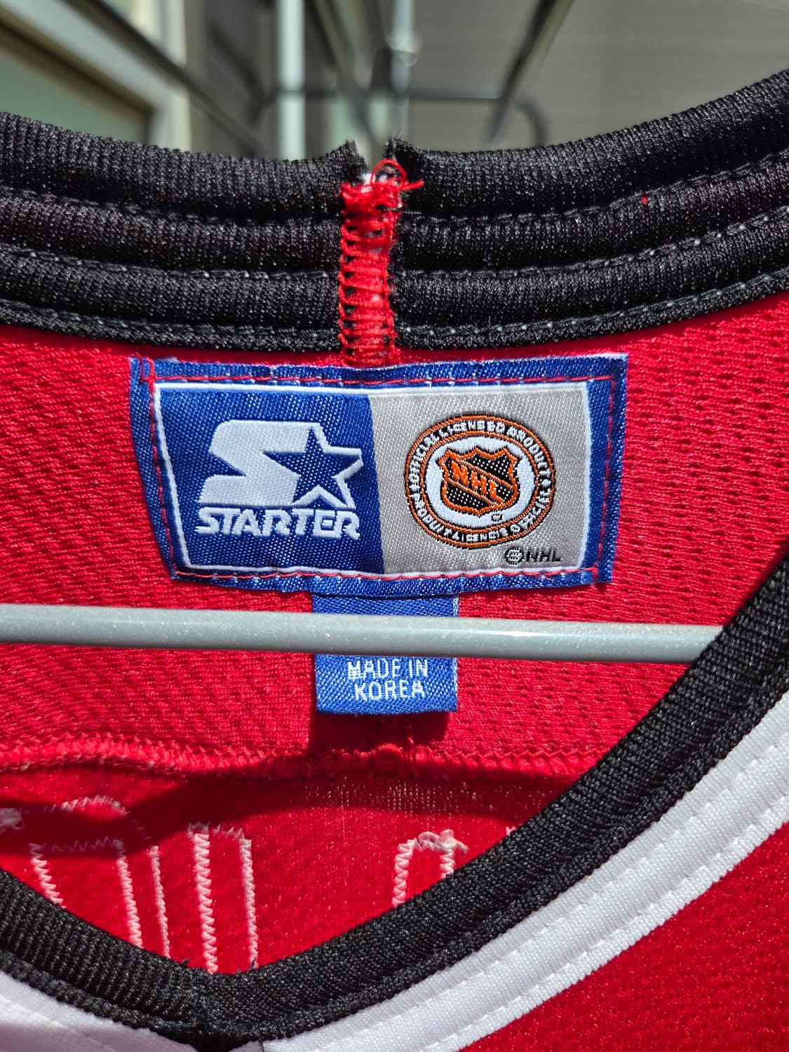 90s 스타터 NHL 시카고 블랙호크스 크리스첼리오스 레플리카저지 상품이미지3