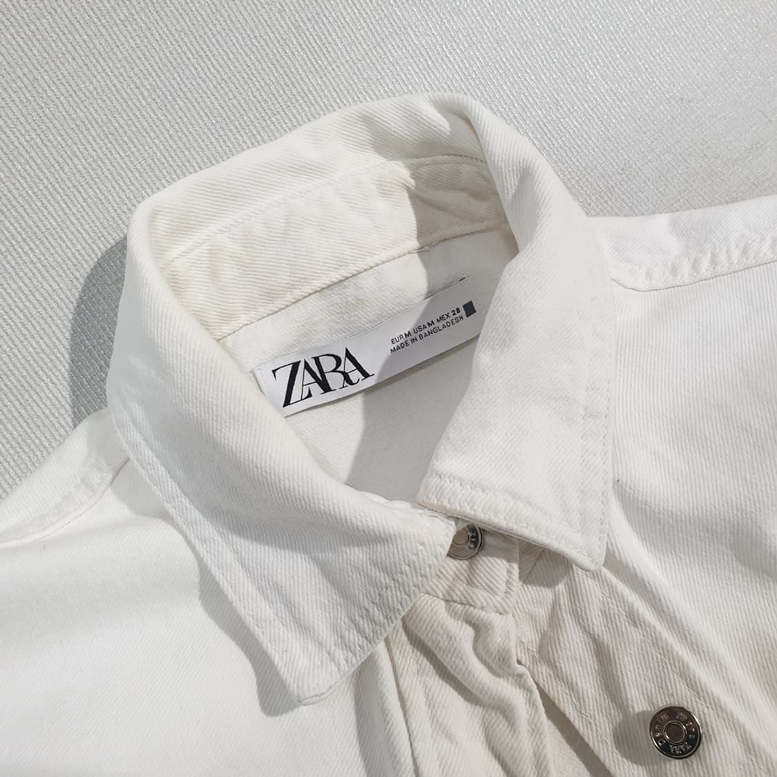 자라 우먼 데님 화이드 자켓 M 상품이미지4