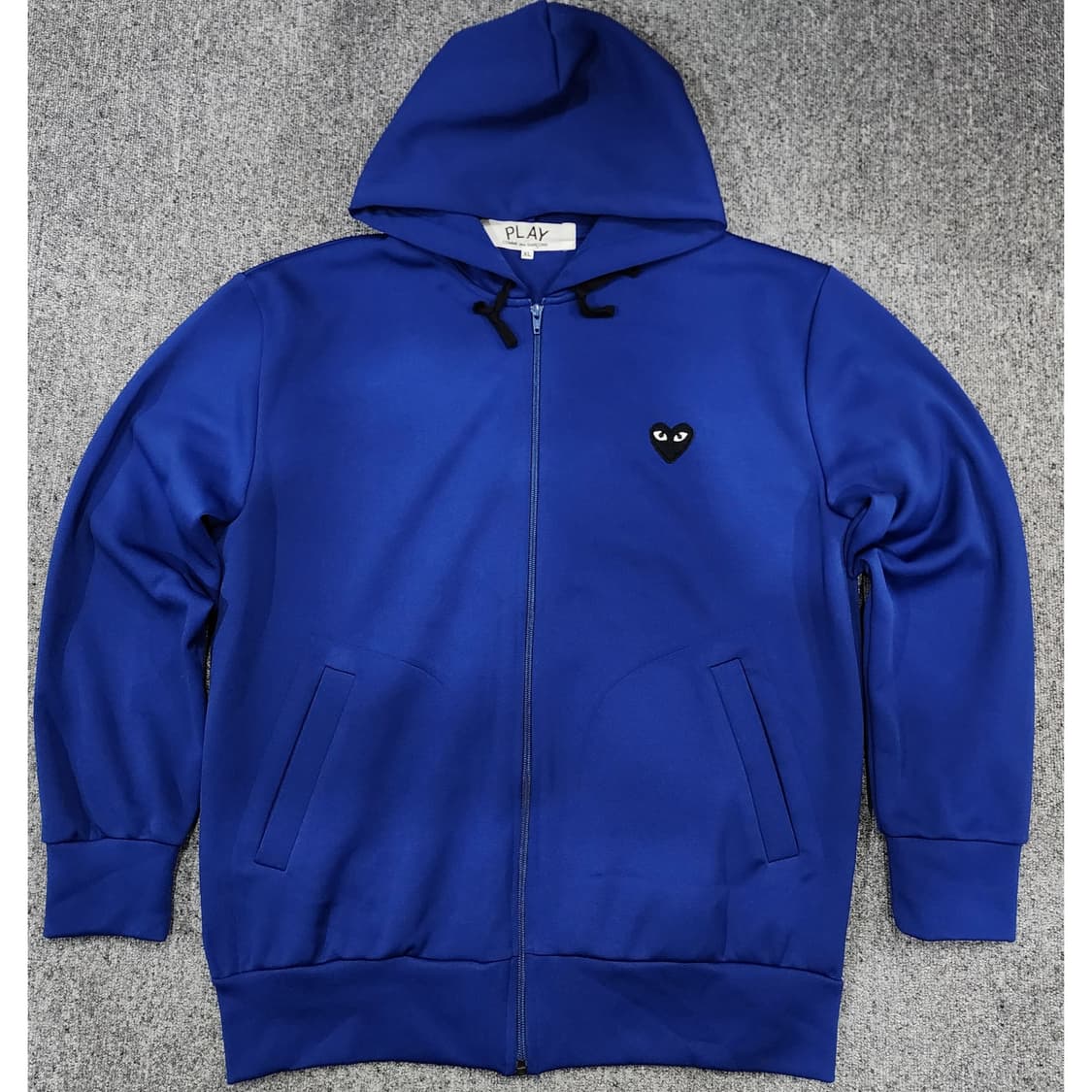 꼼데가르송 빅 블랙 하트 프린트 후드집업 XL 상품이미지1