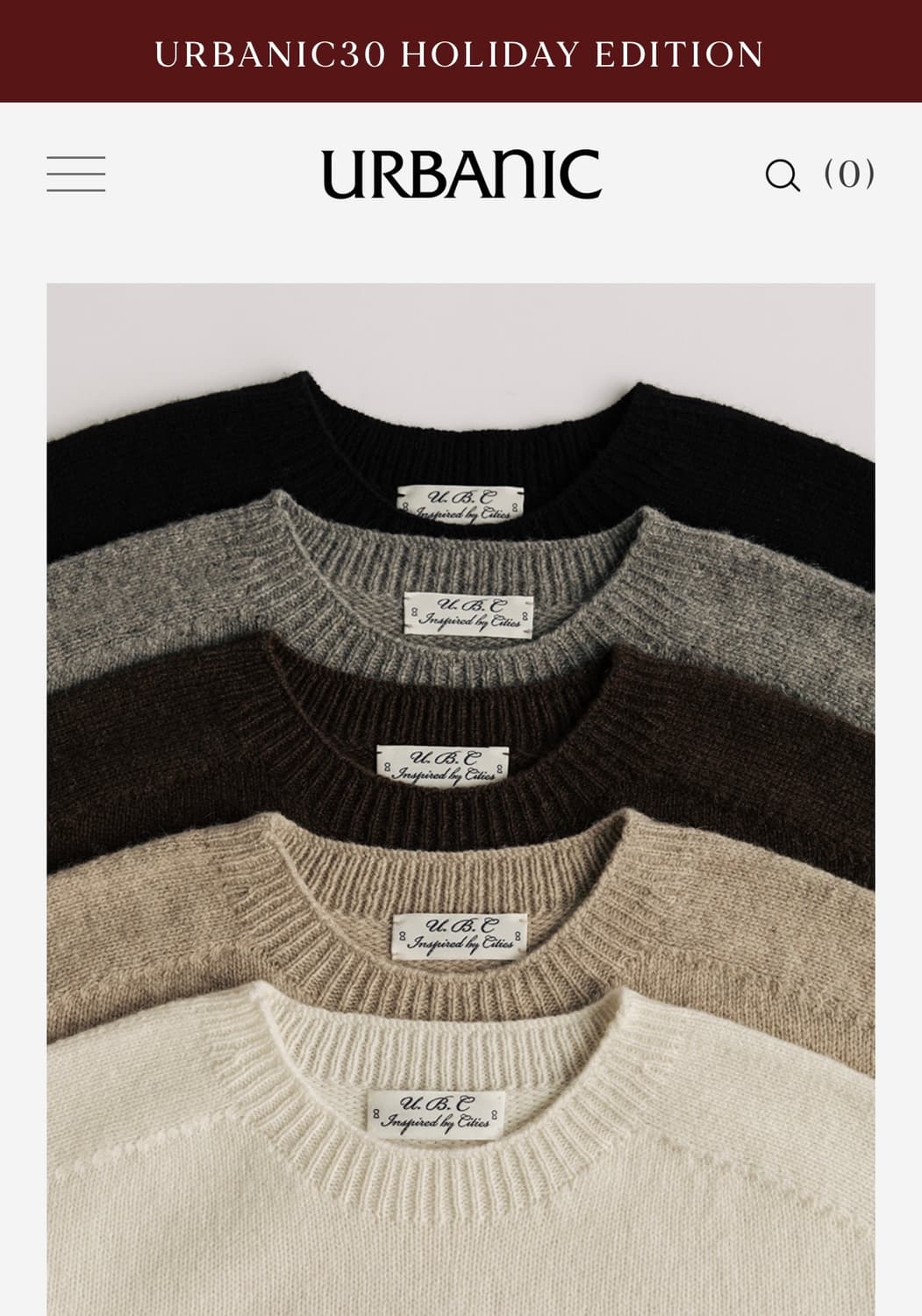 얼바닉 benson knit 아이보리 그레이 블랙 팝니다 상품이미지5