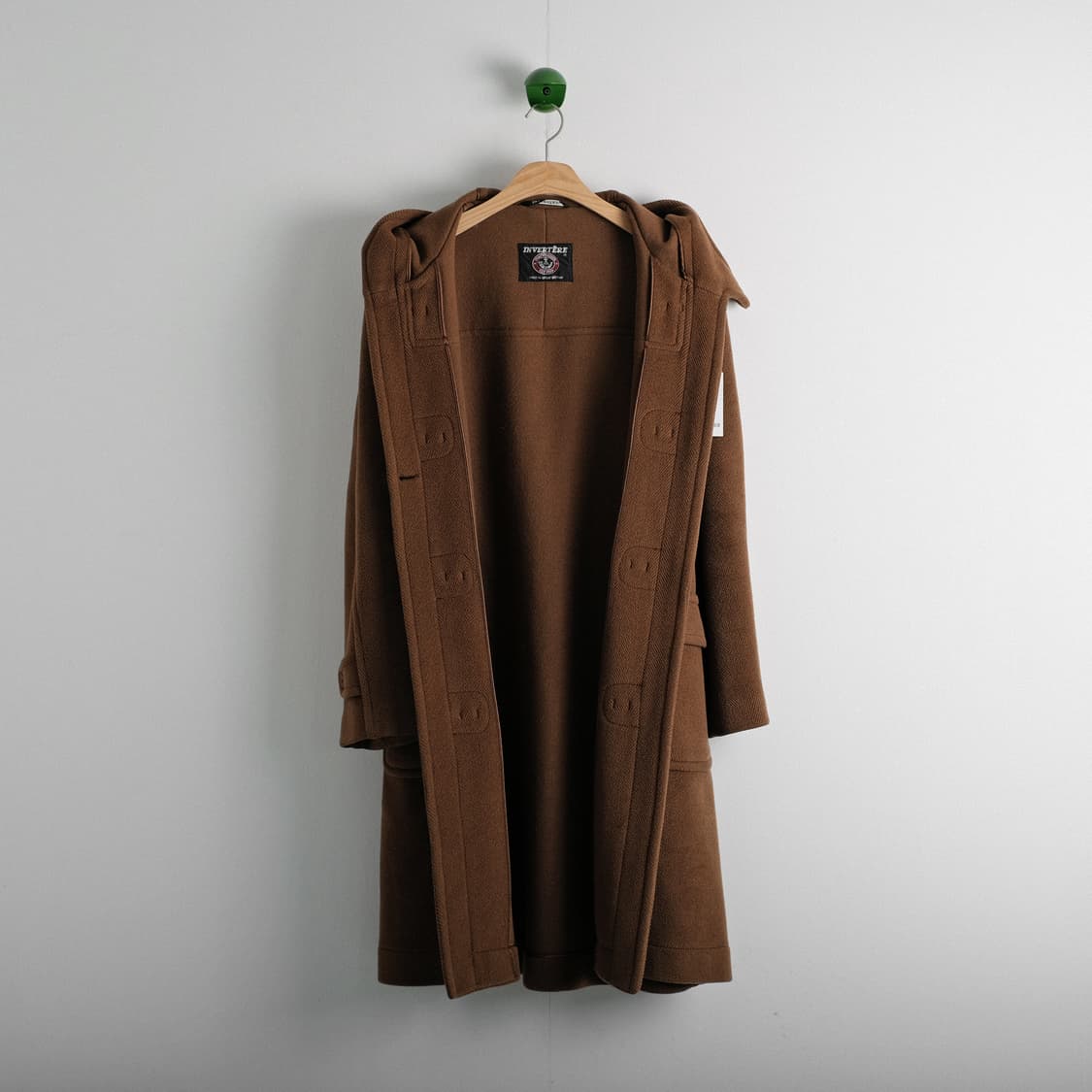 인버티어 90s MoorBrook 헤링본 울 더플코트 103-105사이즈 상품이미지9
