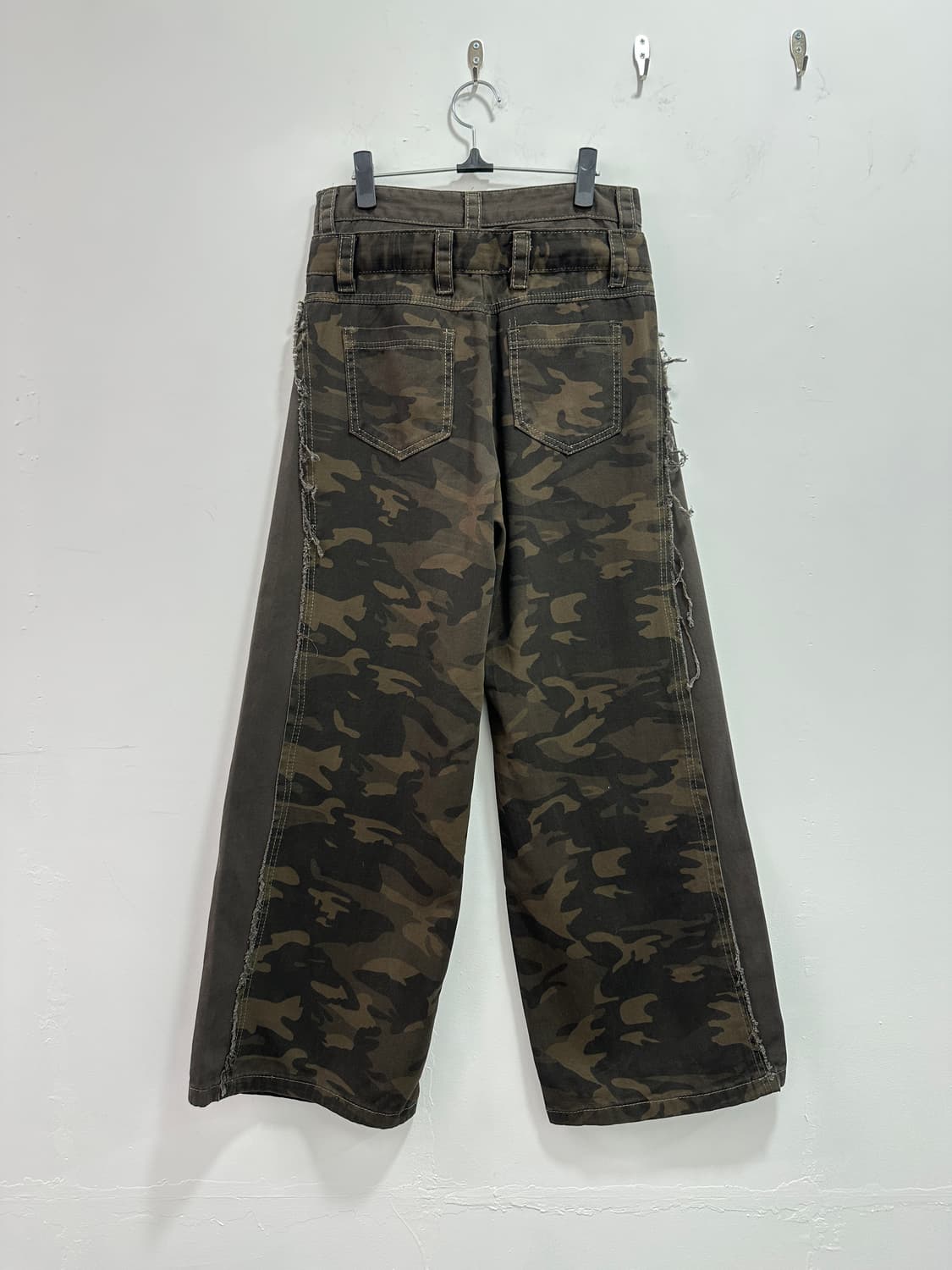 Camo fake layered high waisted destroyed 상품이미지7